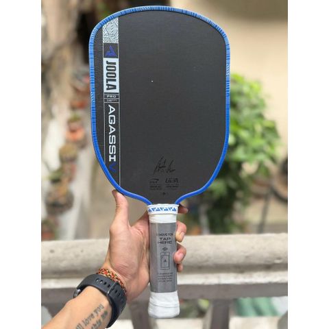 Vợt pickleball Joola Gen 5 Agassi Pro V Andre Agassi Royal Blue, mặt nhám carbon cao cấp, bản 16mm