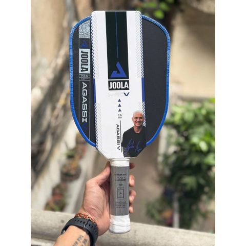 Vợt pickleball Joola Gen 5 Agassi Pro V Andre Agassi Royal Blue, mặt nhám carbon cao cấp, bản 16mm