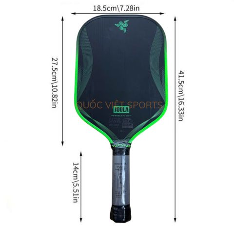 Vợt pickleball Joola Razer Gen 4 Pro 16mm hàng siêu cấp, Lõi Gen 4, mặt nhám lì carbon