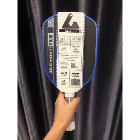 Vợt pickleball Joola Gen 5 Agassi Pro V Andre Agassi Royal Blue, mặt nhám carbon cao cấp, bản 16mm