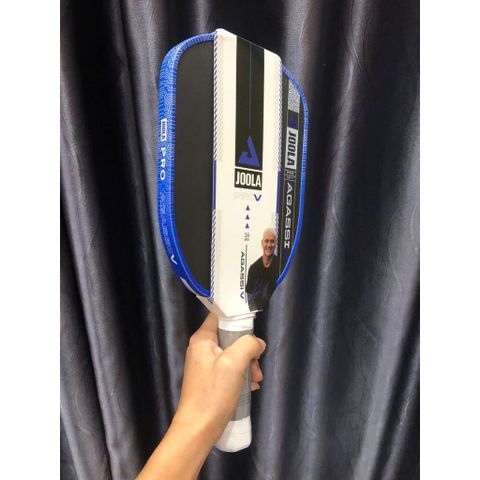 Vợt pickleball Joola Gen 5 Agassi Pro V Andre Agassi Royal Blue, mặt nhám carbon cao cấp, bản 16mm