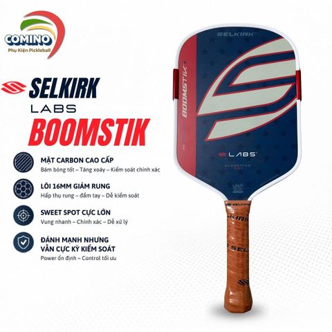 Vợt Pickleball Selkirk OMNI Elongated, lõi tổ ong, bản 16mm, mặt nhám carbon T700 , bản 1776