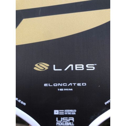 Vợt pickleball Selkirk Boomstik Project 003 Elongated , lõi tổ ong, mặt carbon , 16mm màu đen - vàng