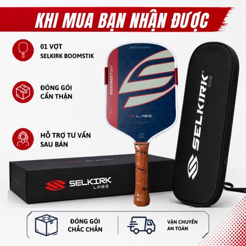 Vợt Pickleball Selkirk OMNI Elongated, lõi tổ ong, bản 16mm, mặt nhám carbon T700 , bản 1776