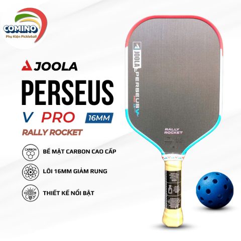 Vợt Pickleball Joola Pops, RALLY ROCKET PRO V (Gen 5) bản 16mm, mặt carbon nhám, hàng siêu cấp