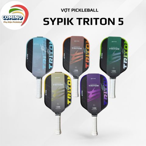 Vợt Pickleball SYPIK TRITON chất liệu lõi tổ ong, bản 16mm, mặt nhám Carbon T700, hàng siêu cấp.