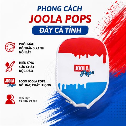 Túi bọc mặt vợt pickleball JOOLA POPS bảo vệ mặt vợt, chống bụi bẩn khóa kéo chắc chắn.