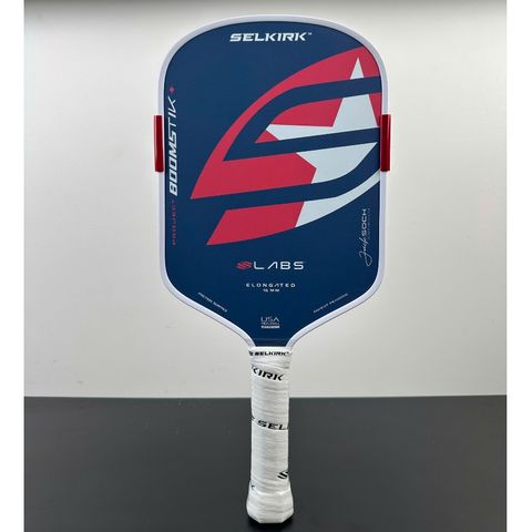 Vợt Pickleball Selkirk Boomstik Elongated Jack Sock Signature, LABS Project mặt vợt carbon dày 16mm, màu xanh