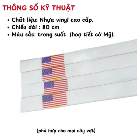Dán viền vợt Pickleball chất liệu nhựa Vinyl cao cấp phù hợp cho mọi loại vợt 14 & 16mm, dài 65 cm