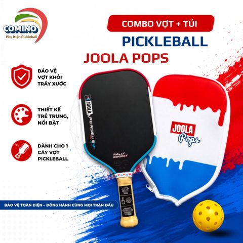 Vợt Pickleball Joola POPS, mặt nhám Carbon T700,16mm , lõi tổ ong trợ lực siêu cấp , nội địa trung