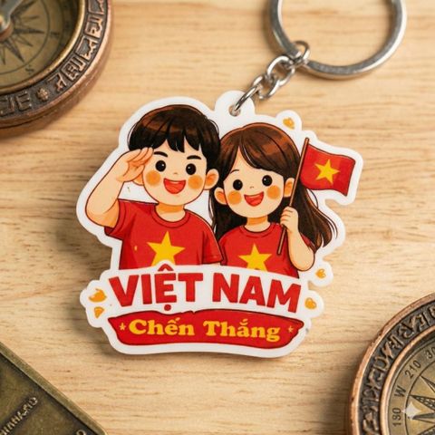 Móc khóa xe, móc chìa khóa chất liệu mica làm quà tặng, đồ lưu niệm (hình ngẫu nhiên)