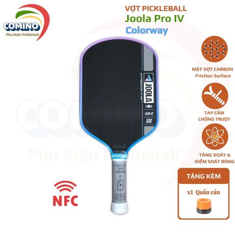 Vợt pickleball Joola Gen 4 Hyperion limited ,Asia colorway mặt carbon 16mm,viền xanh dương tím