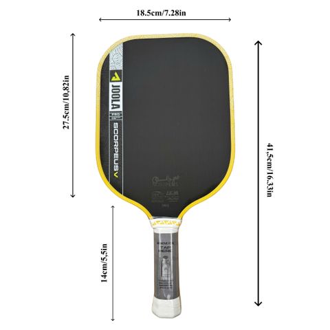 Vợt Pickleball Joola SCORPEUS Pro V, gen 5,mặt nhám carbon, bản 16mm