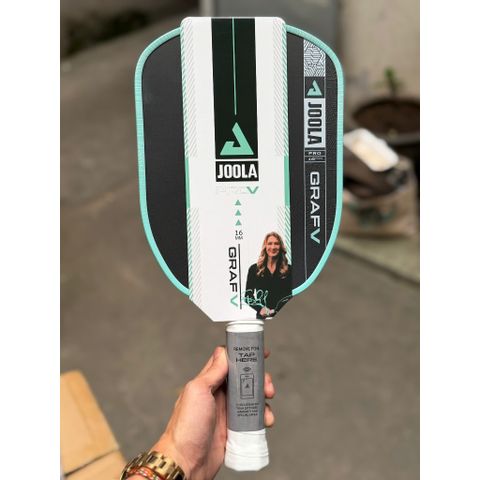 Vợt Pickleball JOOLA Graf Pro V (JOOLA Gen 5),bề mặt nhám carbon, lõi tổ ong - dày 16mm, tay cầm êm