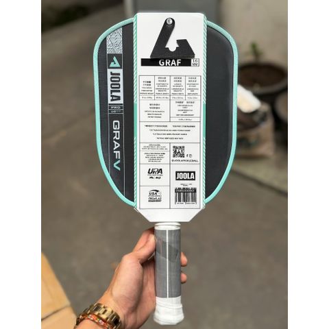 Vợt Pickleball JOOLA Graf Pro V (JOOLA Gen 5),bề mặt nhám carbon, lõi tổ ong - dày 16mm, tay cầm êm