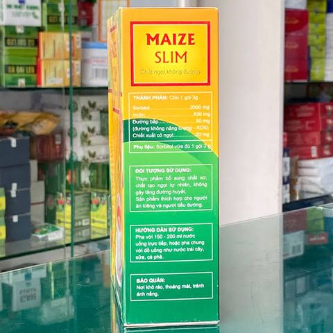đường bắp maize slim hộp 50 gói, loại thơm ngon (hàng mới, date mới)