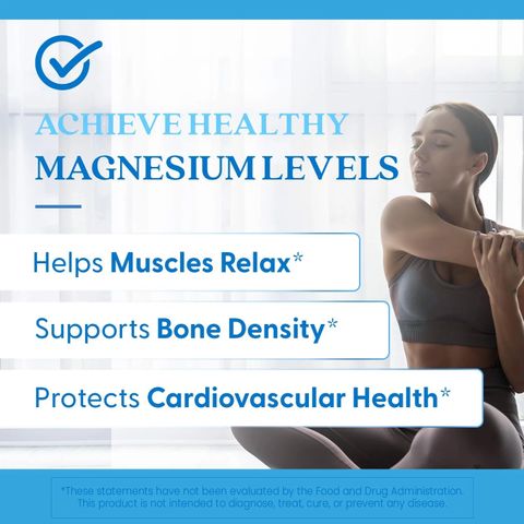 Viên uống Magie Doctor's Best High Absorption Magnesium Date 2028 - Hỗ trợ chức năng thần kinh, tăng cường xương chắc khỏe và duy trì nhịp tim khỏe mạnh