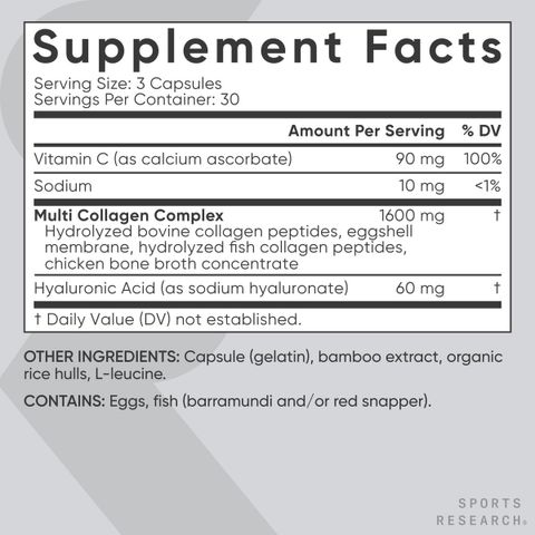 Multi Collagen Sport Research - Trẻ hóa da, tăng cường trí nhớ, sản xuất Mỹ