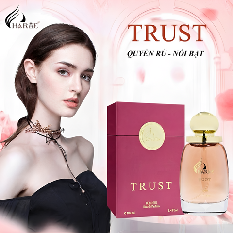 Nước Hoa Nữ Charme Trust 100ML - Mùi Hương Ngọt Ngào Quyến Rũ, Hoa Cỏ & Trái Cây, Phong Cách Gợi Cảm, Đẹp & Sang Trọng