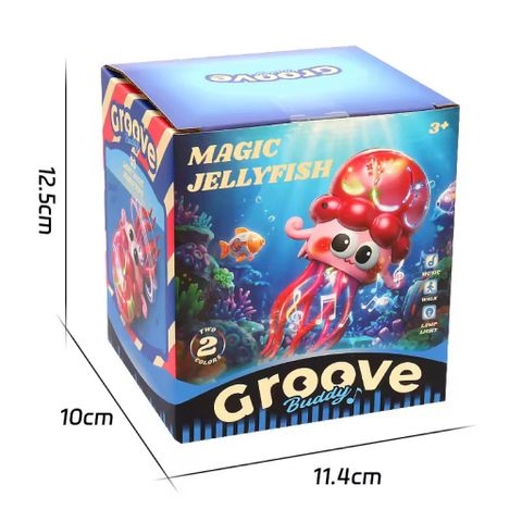 Sứa Ma Thuật Nhảy Múa Đồ Chơi Nhựa Có Đèn Và Âm Thanh An Toàn Dành Cho Trẻ Em Magic Dancing Jellyfish