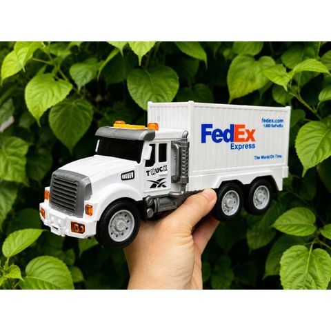 Xe giao hàng FedEx-Xe đồ chơi an toàn cho trẻ em