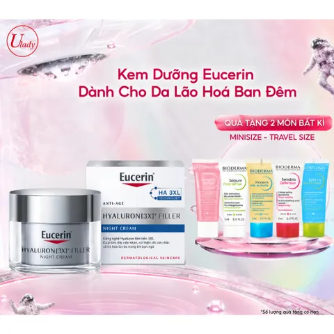 Kem Dưỡng Eucerin Dành Cho Da Lão Hoá Ban Đêm 50ml - Anti-Age Hyaluron [3X+] Filler Night Cream