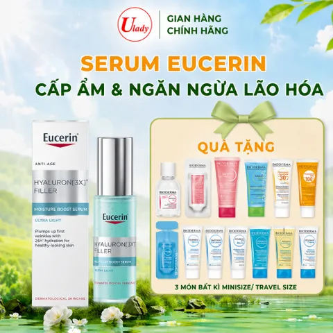 Serum Eucerin Cấp Ẩm & Ngăn Ngừa Lão Hóa 30ml - Hyaluron [3X]+ Filler Moisture Booster
