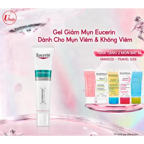 Gel Giảm Mụn Eucerin Dành Cho Mụn Viêm & Không Viêm 40ml - Dermopure Clinical Peeling 10