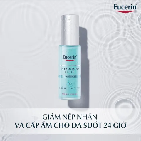 Serum Eucerin Cấp Ẩm & Ngăn Ngừa Lão Hóa 30ml - Hyaluron [3X]+ Filler Moisture Booster