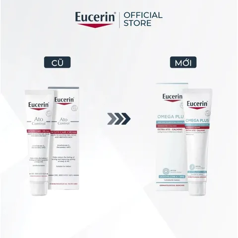Kem dưỡng dành cho da khô ngứa & kích ứng 40ml - Eucerin Omega Plus Extra Ato-Calming
