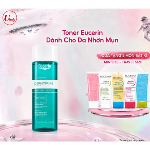 Toner Eucerin Dành Cho Da Nhờn Mụn 200ml - Dermopure Clinical Purifying Toner