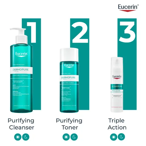 Toner Eucerin Dành Cho Da Nhờn Mụn 200ml - Dermopure Clinical Purifying Toner