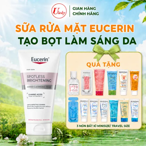 Sữa Rửa Mặt Eucerin Tạo Bọt Làm Sáng Da 150g - Even Skin Spotless Brightening Gentle Cleansing Foam