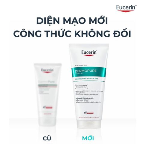 Sữa Dưỡng Thể Eucerin Cho Da Mụn & Thâm 200ml - Dermopure Clinical Correcting Body Care