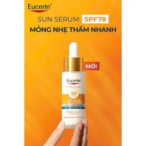 Serum Chống Nắng Eucerin Sun Serum Oil Control SPF50+ PA++++ 30ml