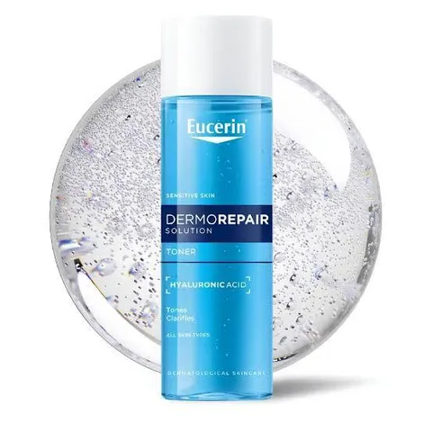 Toner Eucerin Dưỡng Ẩm Cho Da Nhạy Cảm 200ml - DermatoCLEAN Hyaluron Toner