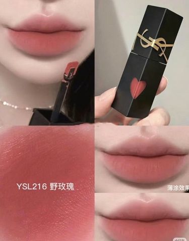 💄 Son YSL 216 Pink Domination chính hãng, màu hồng đất sang chảnh, giao nhanh 2h