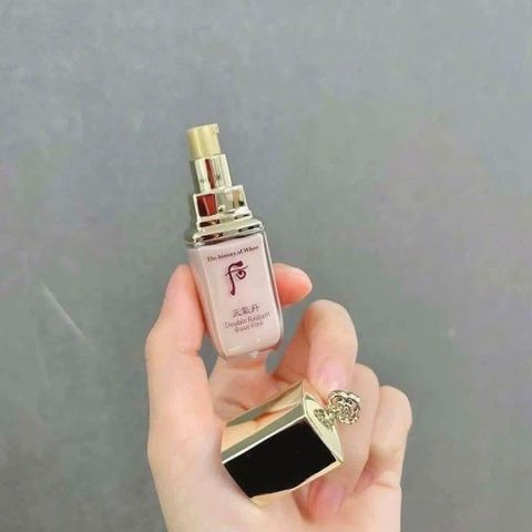 ✨ Kem lót Whoo Double Radiant Base Pink dưỡng sáng da, 8ml - Giao nhanh, Date 2028