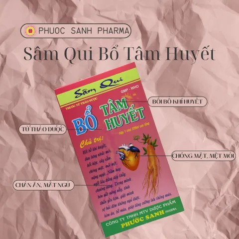 Sâm Qui Bổ Tâm Huyết Phước Sanh Pharma