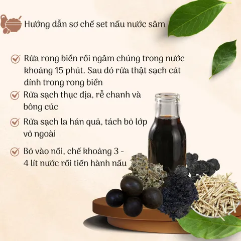 Set nấu Nước Sâm Rong Biển Hàng Cao Cấp Chất Lượng Cao