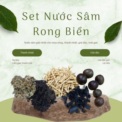 Set nấu Nước Sâm Rong Biển Hàng Cao Cấp Chất Lượng Cao