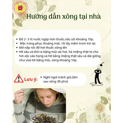 SET XÔNG THẢO DƯỢC GIẢI CẢM ĐÔNG Y PHƯỚC SANH PHARMA
