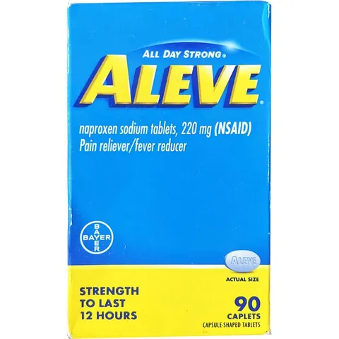Viên uống Aleve Pain Reliever Naproxen Sodium 220mg 90 Caplets