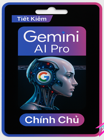 Tài Khoản Google AI Pro 12 Tháng Riêng Tư – Gemini 3 Pro + 5TB Google Cloud (Add Fam Hoặc Nâng Chính Chủ)