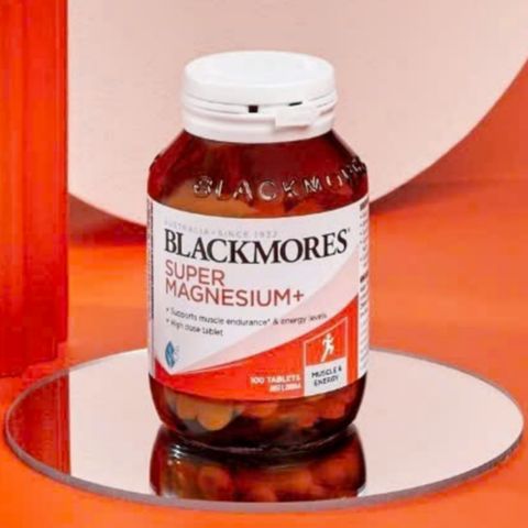 Viên uống Blackmores Super Magnesium+ |100 & 180 viên| Giảm căng cơ - Ngăn ngừa chuột rút - Hỗ trợ chức năng cơ bắp & hệ thần kinh [S/P Chuẩn Úc]