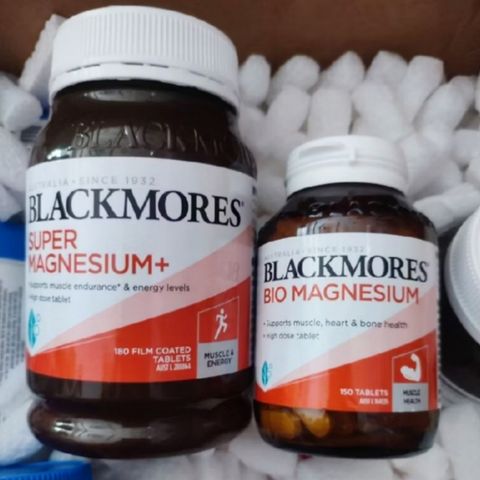 Viên uống Blackmores Super Magnesium+ |100 & 180 viên| Giảm căng cơ - Ngăn ngừa chuột rút - Hỗ trợ chức năng cơ bắp & hệ thần kinh [S/P Chuẩn Úc]