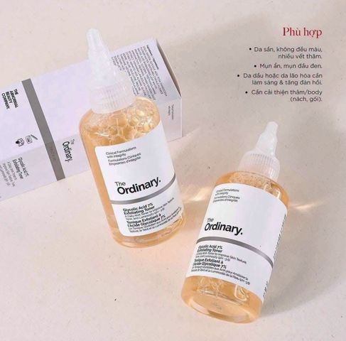 ✨ The Ordinary Glycolic Acid 7% Toning Solution tẩy tế bào chết làm sáng da chính hãng 240ml