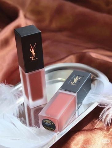 Son kem YSL 212 Rouge Rebel màu đỏ cam cháy thời thượng, chất lì mịn mướt, sale off ⚡