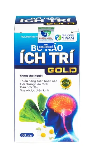 Viên uống tăng cường tuần hoàn não, giảm rối loạn tiền đình Bổ Não Ích Trí Gold (60 viên)