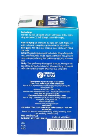 Viên uống tăng cường tuần hoàn não, giảm rối loạn tiền đình Bổ Não Ích Trí Gold (60 viên)